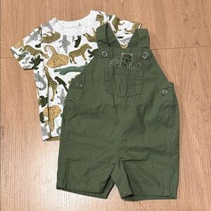 Carter's Forest Green Kids Overalls
